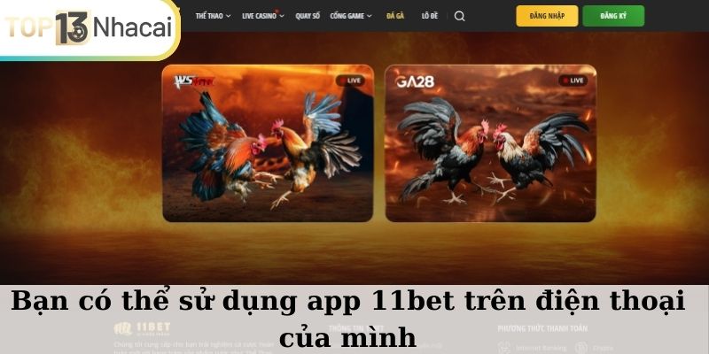 Bạn có thể sử dụng app 11BET trên điện thoại của mình