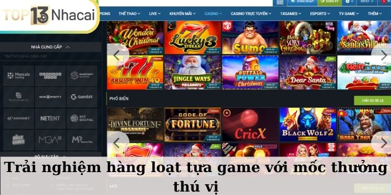 Trải nghiệm hàng loạt tựa game với mốc thưởng thú vị