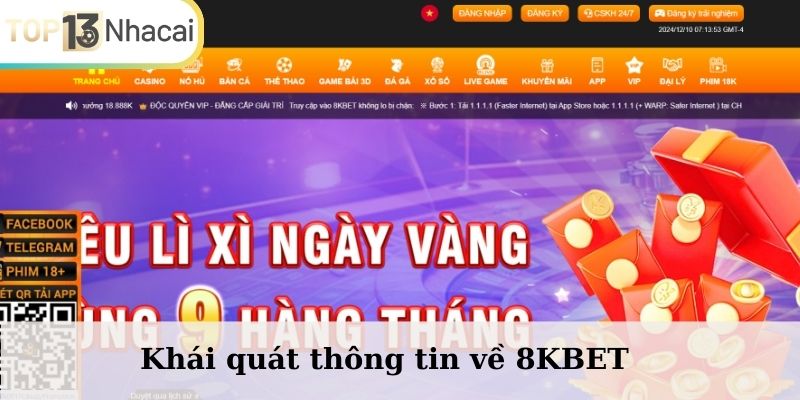 Khái quát thông tin về 8KBET