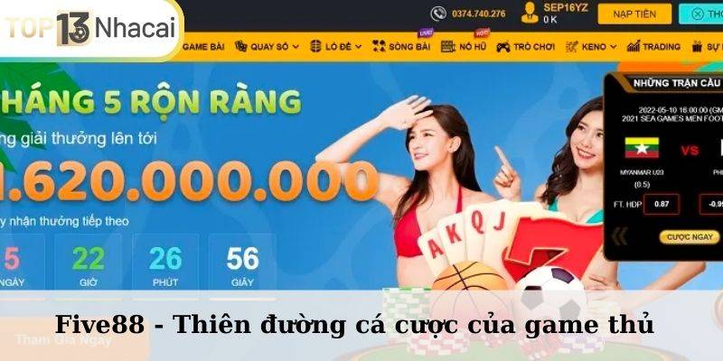 Five88 - Thiên đường cá cược của game thủ