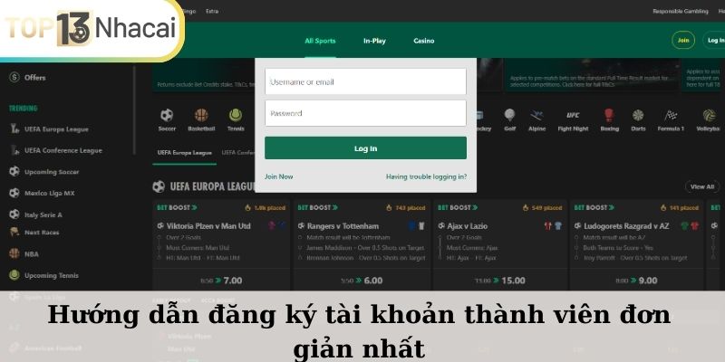 Hướng dẫn đăng ký tài khoản thành viên đơn giản nhất