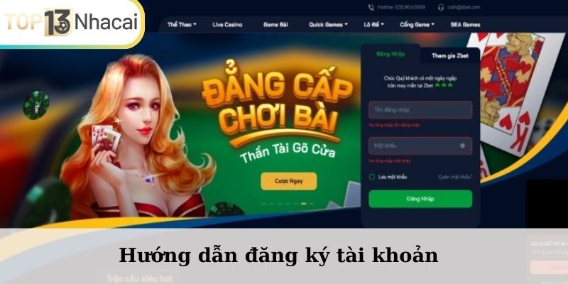 Hướng dẫn đăng ký tài khoản