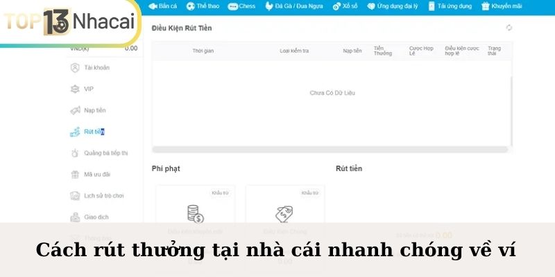 Cách rút thưởng tại nhà cái nhanh chóng về ví