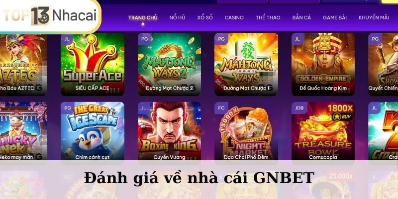 Đánh giá về nhà cái GNBET