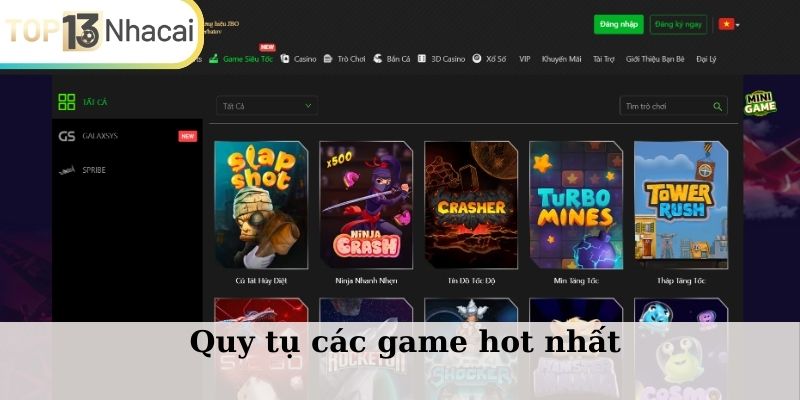 Quy tụ các game hot nhất