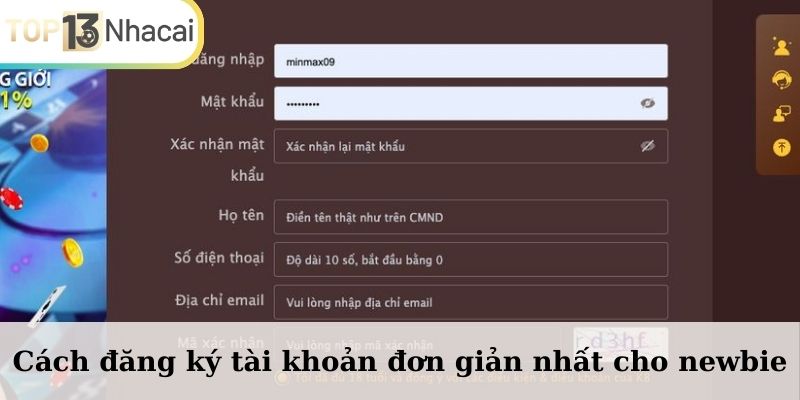 Cách đăng ký tài khoản đơn giản nhất cho newbie