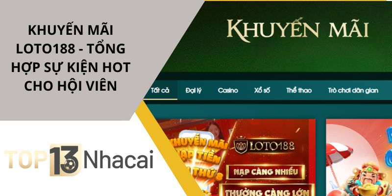 Khuyến mãi LOTO188