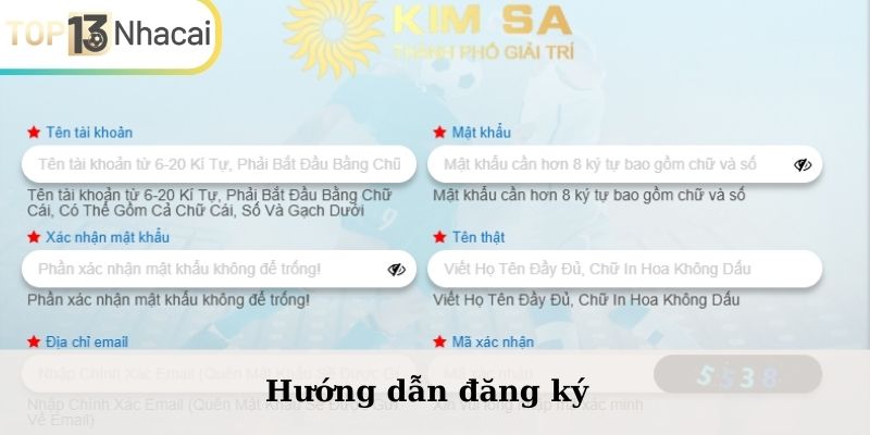 Hướng dẫn đăng ký