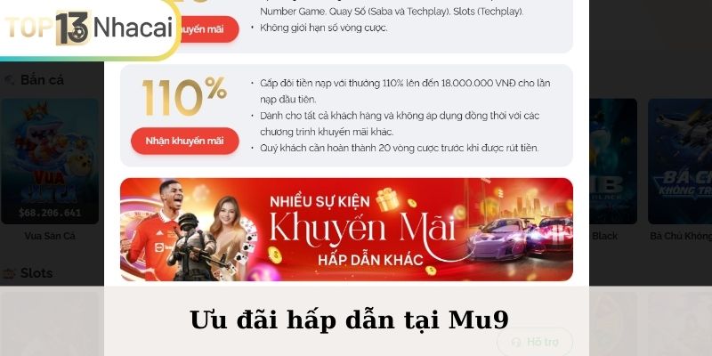 Ưu đãi hấp dẫn tại Mu9