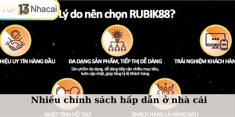 Nhiều chính sách hấp dẫn ở nhà cái