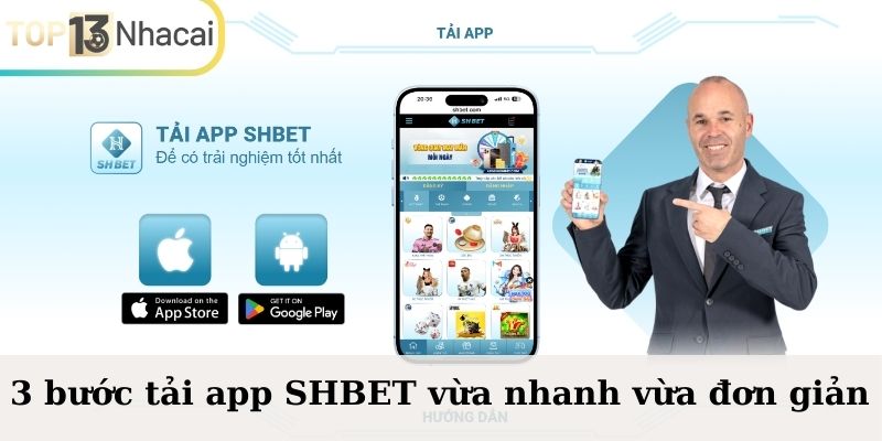 3 bước tải app SHBET vừa nhanh vừa đơn giản