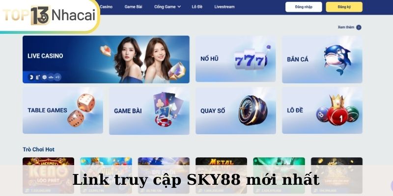 Link truy cập SKY88 mới nhất