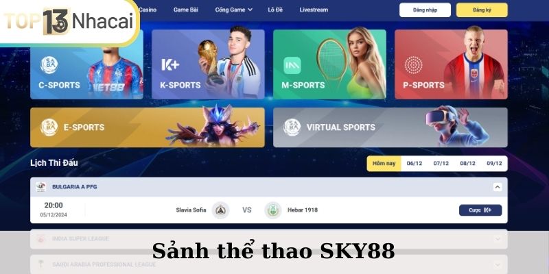 Sảnh cược thể thao SKY88