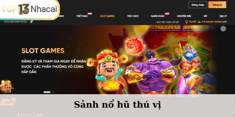 Sảnh nổ hũ thú vị