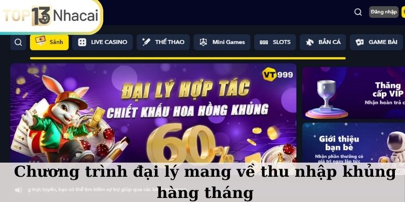 Chương trình đại lý siêu hấp dẫn từ VT999