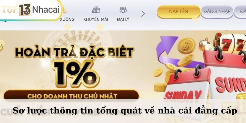 Sơ lược thông tin tổng quát về nhà cái đẳng cấp